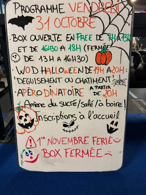 Votre prochaine animation 🎃💀